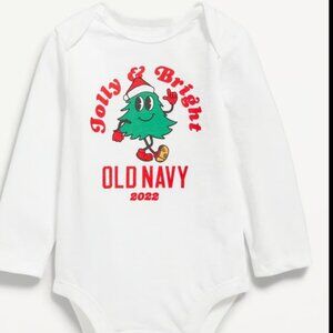 Old Navy - Unisex Long-Sleeve Graphic Bodysuit for Baby - Jolly & Bright